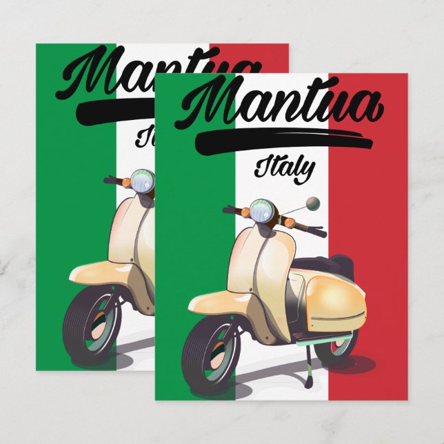 Mantua Italien resposter (Fram/baksida)