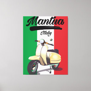 Mantua-Italiens reseaffisch Canvastryck