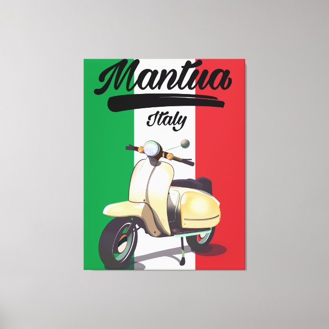 Mantua-Italiens reseaffisch Canvastryck (Framsida)