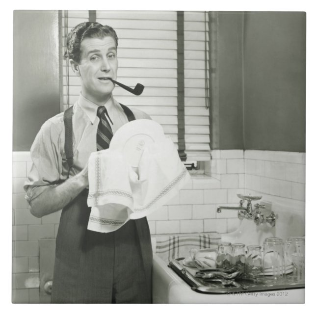 Mantvagningdisk Kakelplatta (Framsidan)