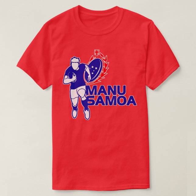 Manu Samoa Rugby eam T Shirt (Design framsida)