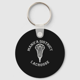 Manua District Lacrosse Flicka Lax Retro Distresse Nyckelring