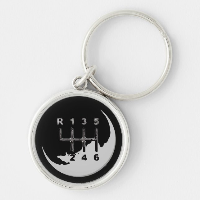 MANUAL RUND SILVERFÄRGAD NYCKELRING (Framsidan)