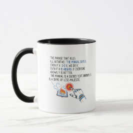 Manualen Säger X Kontorshumor Mugg