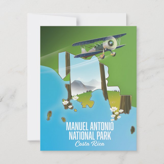 Manuel Antonio nationalpark, Costa Rica karta. (Framsida)
