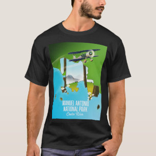 Manuel Antonio nationalpark karta T Shirt