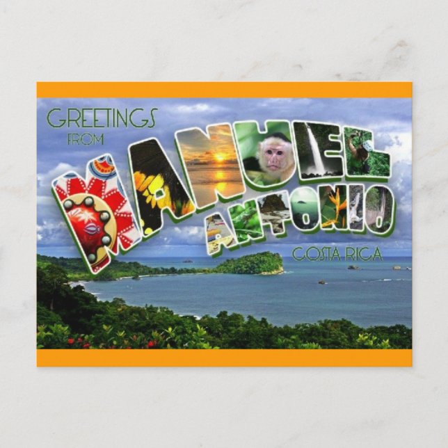 Manuel Antonio Postcard Vykort (Framsida)
