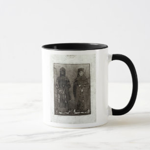 Manuel mig Comnenus och Empress Maria av Antioch Mugg