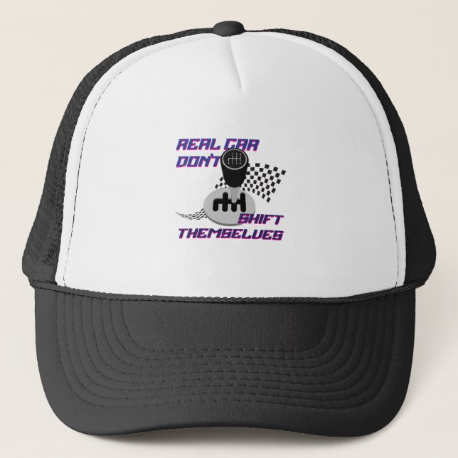 Manuell överföring T-Shirt |Biltransport |Car Enth Keps (Framsida)