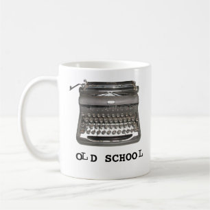 Manuell skrivmaskin "Old school" Mugg