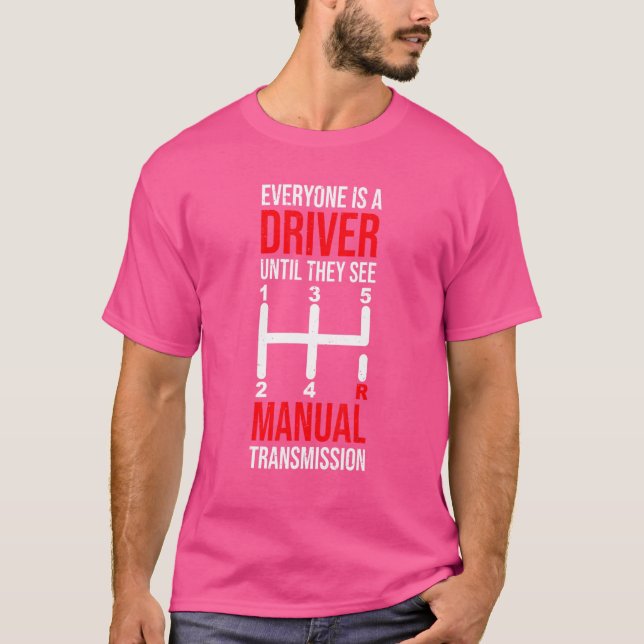 Manuell transmission Spara Ställmanuell växel T Shirt (Framsida)