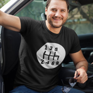 Manuell växel för bilkörning med Älskare för T Shirt