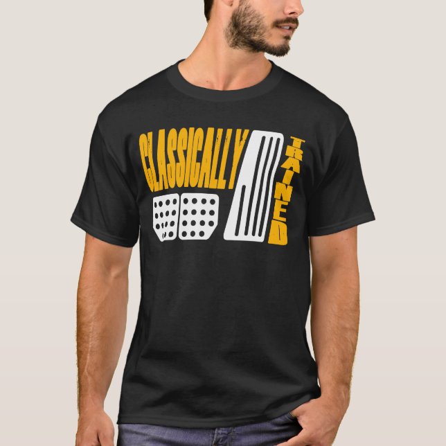 Manuell växling skift av kopplingspak Manuell tran T Shirt (Framsida)