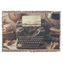 Manuell Vintage Antique Typewriter Brown Sepia