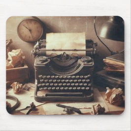 Manuell Vintage Antique Typewriter Brown Sepia Musmatta