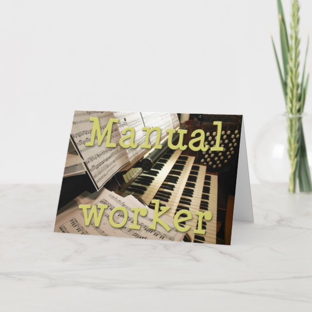Manuellt arbetarkort kort (Framsida)