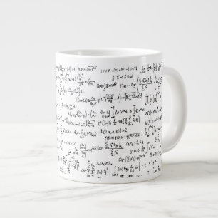 Manuellt skrivna matematiska ekvationer // jumbo mugg