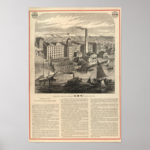 Manufactoryen av Clarks ONT köar bomull Poster