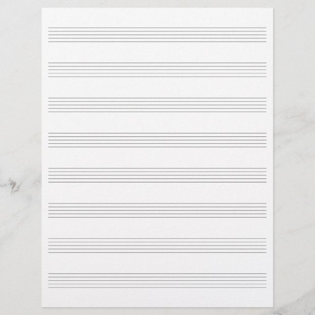 Manuscript Papper Music Staffs Composer Songwriter (Framsida)