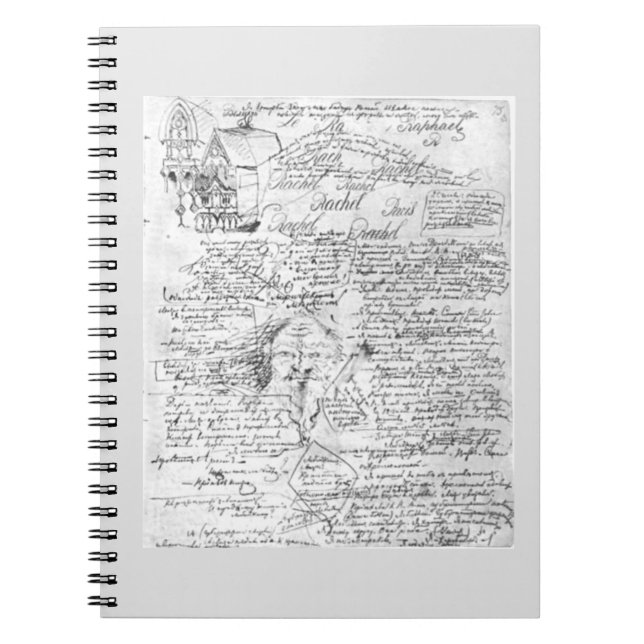 Manuscript-sida, Fyodor Dostojeevskys nya demoner Anteckningsbok (Framsidan)