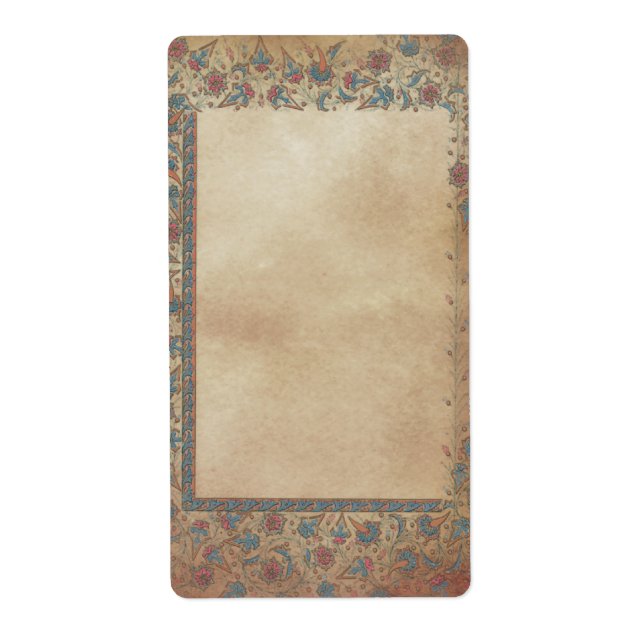 Manuscript-tilläggsetikett Fraktsedel (Framsidan)