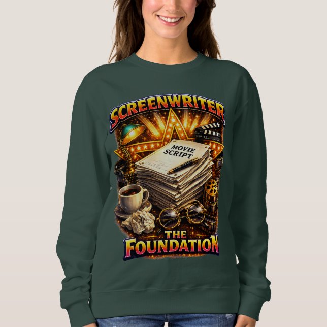 Manusförfattare - Kvinnor Sweatshirt  T Shirt (Framsida)