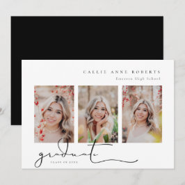 Manusförklaring för examensfoto meddelande