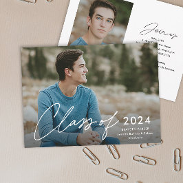 Manuskript Avgående klass Foto Examen  Inbjudningar