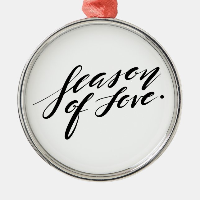 manuskriptsäsongen i kärlek julgransprydnad metall (Framsidan)