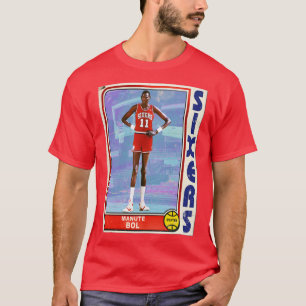 MANUTE BOL Retro Stil 90 s Basketball d T Shirt