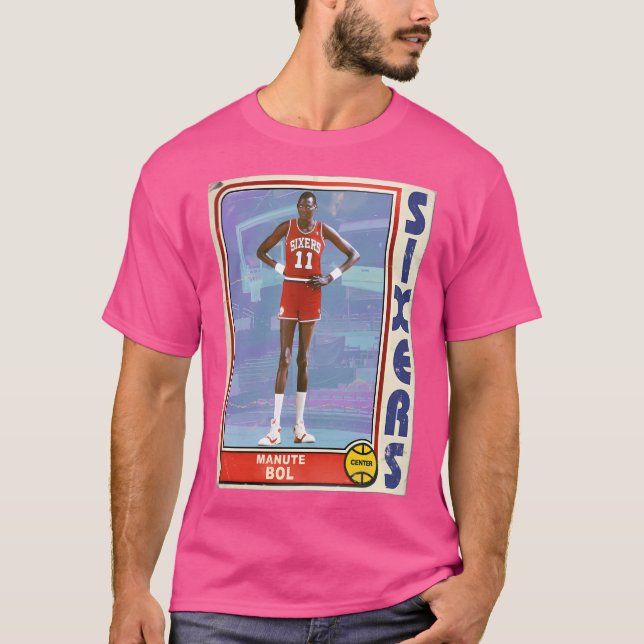 Manute Bol Retro Stil 90S-baskortet Classic T Shirt (Framsida)
