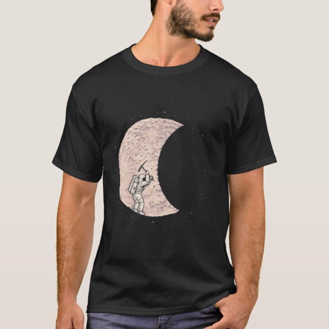 Månutgrävning T Shirt (Framsida)