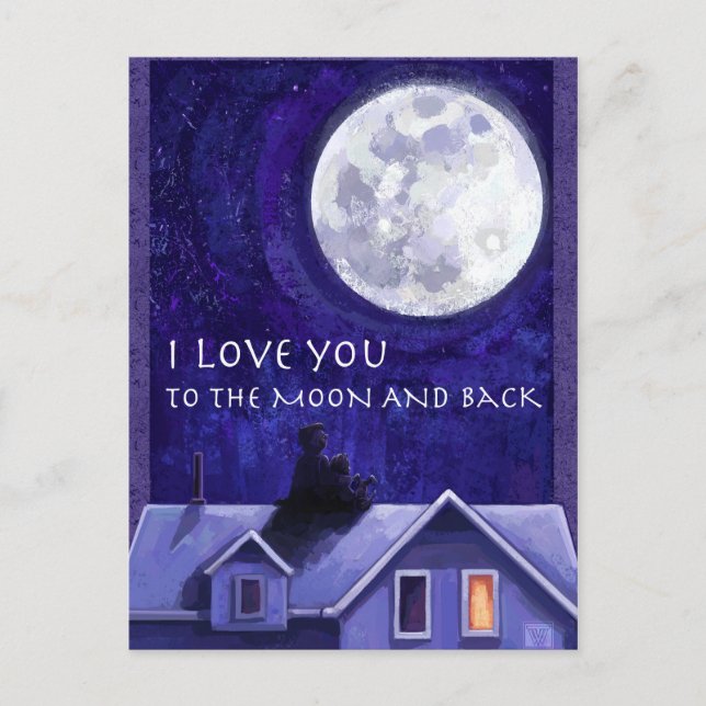 Månvaktning Vykort (Framsida)