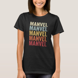 Manvel Texas Manvel TX Retro Vintage Text T Shirt