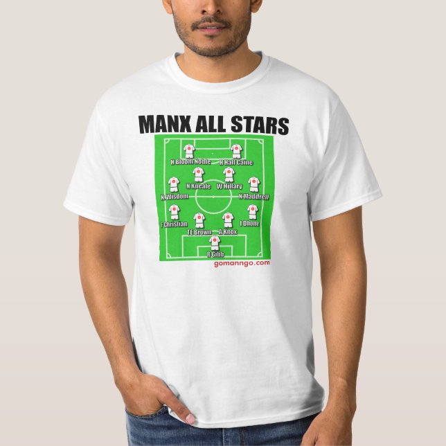 Manx All-Stjärnor Tee (Framsida)