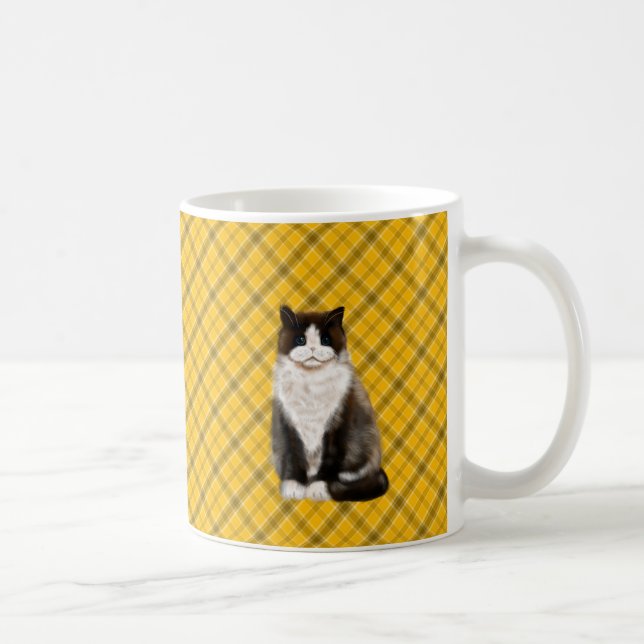 manx cat bi-col kaffemugg (Höger)