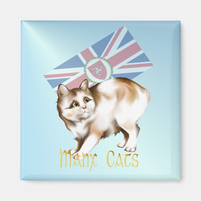Manx Cat Magnet (Framsidan)
