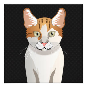 Manx Cat Tecknad Tassar Fototryck