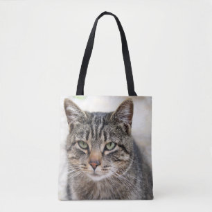 Manx Cat Tote Tygkasse