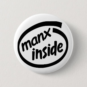 Manx inre emblem knapp