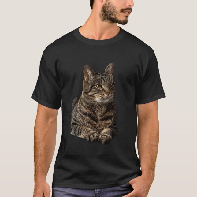 Manx-katt T Shirt (Framsida)