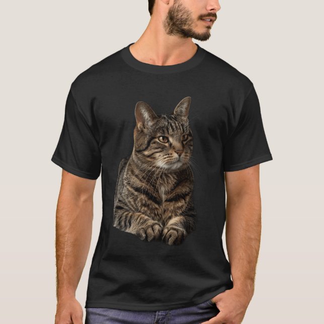 Manx-katt T Shirt (Framsida)