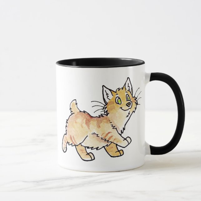 Manx kattunge för kräm- Tabby Mugg (Höger)