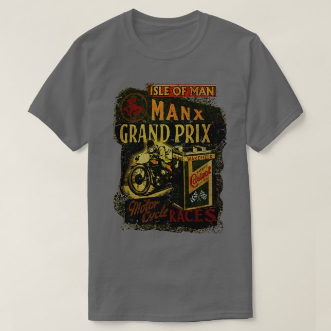 Manx Motorcle Tävling Isle of Man tt T Shirt (Design framsida)