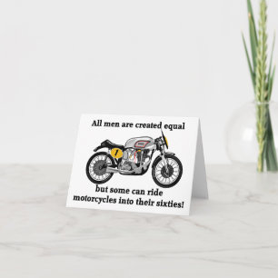 Manx Norton "Old biker" Motorcykel Kort