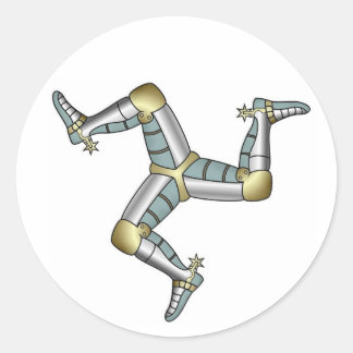 Manx Three Ben of Man Runt Klistermärke