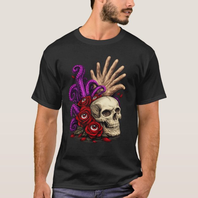 Many-Fingered Bloom T Shirt (Framsida)