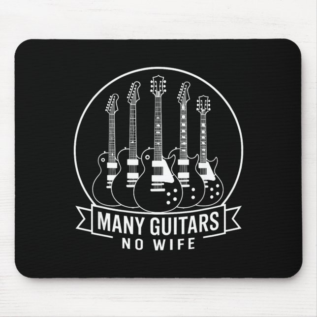 Many Guitars One Wife Funny For Men Women  Musmatta (Framsidan)