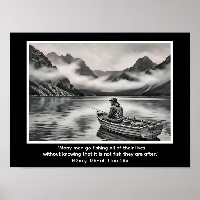  'Many men go fishing all of their lives  Poster (Framsidan)