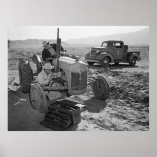 Manzanar Mechanic, 1940-talet Poster